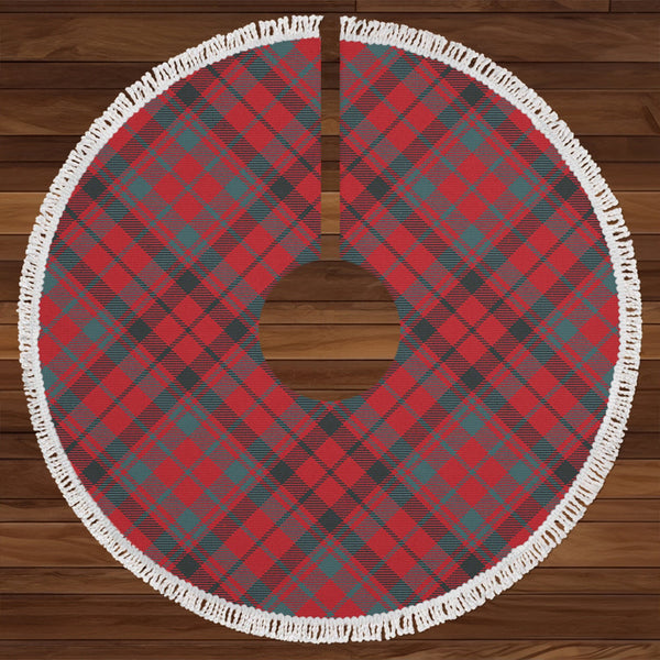 Lumsden of Kintore Weathered Clan Badge Tartan Christmas Tree Skirt