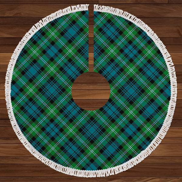 Lyon (Liall Lyall Lyle) Ancient Clan Badge Tartan Christmas Tree Skirt