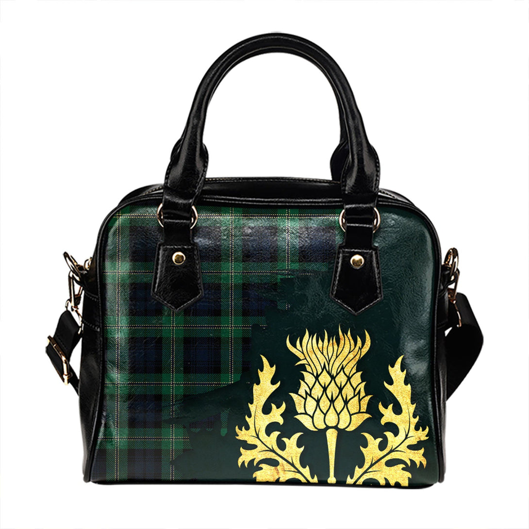 Lyon (Liall Lyall Lyle) Modern Tartan Shoulder Handbag Thistle Oldest Style