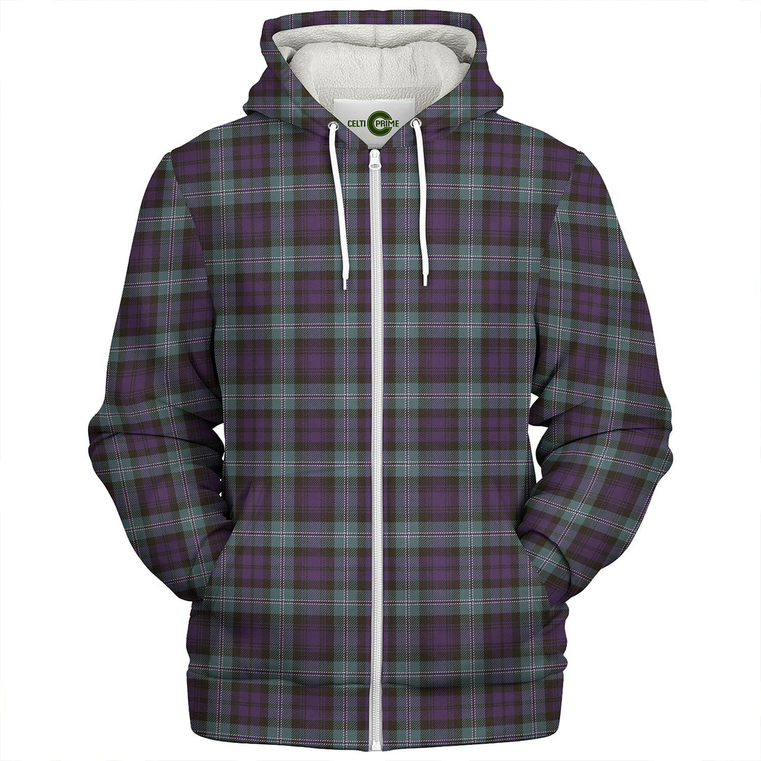 Lyon ((Liall Lyall Lyle) Weathered Clan Badge Tartan Sherpa Hoodie