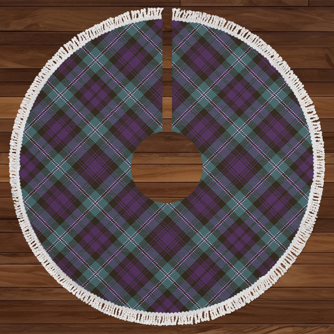 Lyon ((Liall Lyall Lyle) Weathered Clan Badge Tartan Christmas Tree Skirt