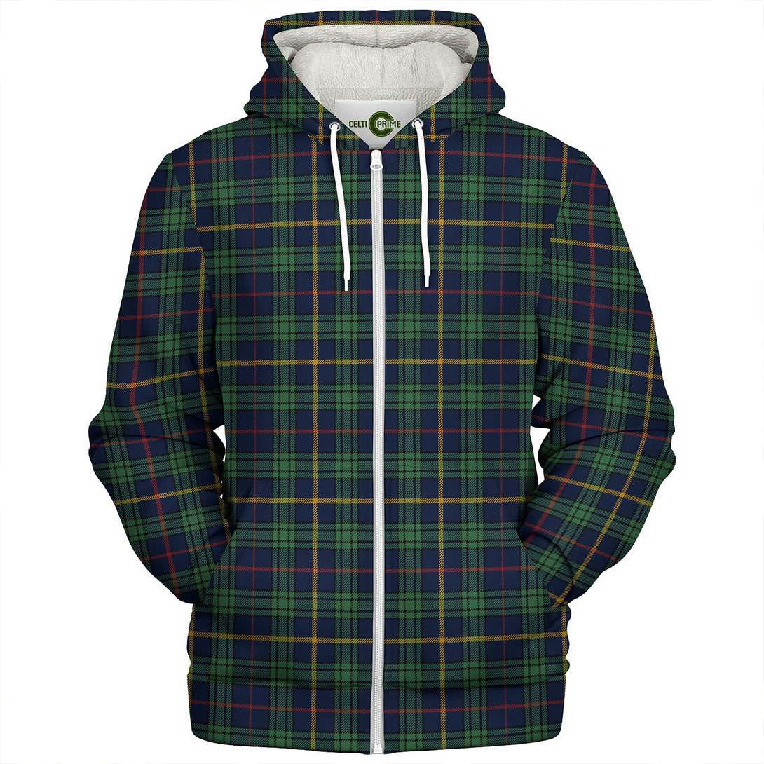 MacAinsh Modern Clan Badge Tartan Sherpa Hoodie