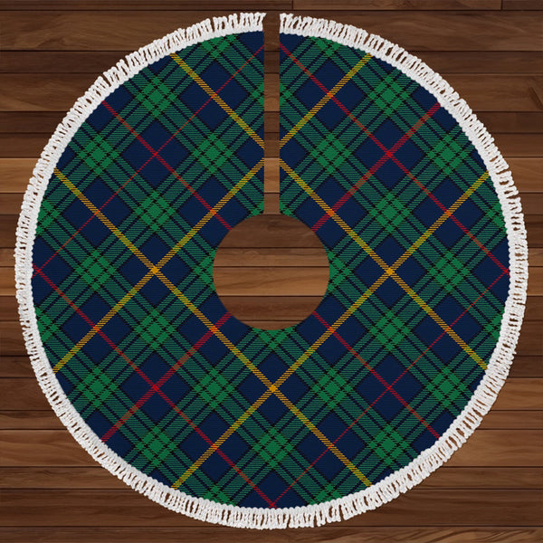 MacAinsh Modern Clan Badge Tartan Christmas Tree Skirt