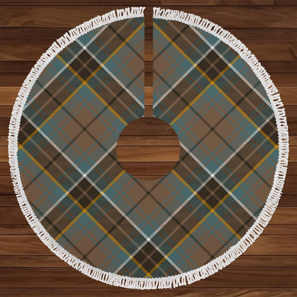 MacAlpine Weathered Clan Badge Tartan Christmas Tree Skirt