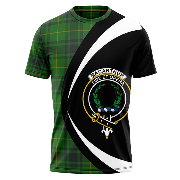 MacArthur Ancient Clan Badge Tartan T-Shirt Circle Style Personalized