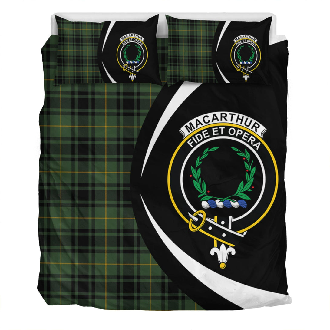 MacArthur Modern Clan Badge Tartan Bedding Set Circle Style