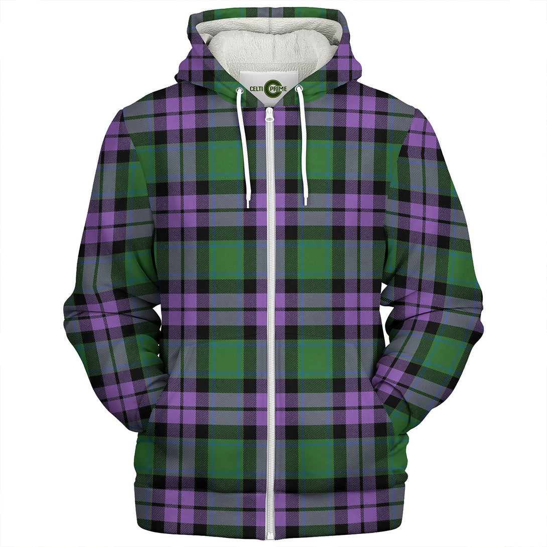 MacArthur of Milton Ancient Clan Badge Tartan Sherpa Hoodie