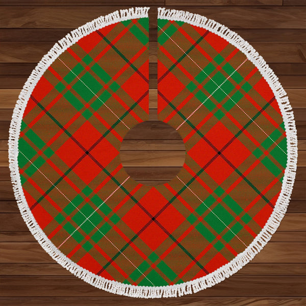 MacAulay Ancient Clan Badge Tartan Christmas Tree Skirt