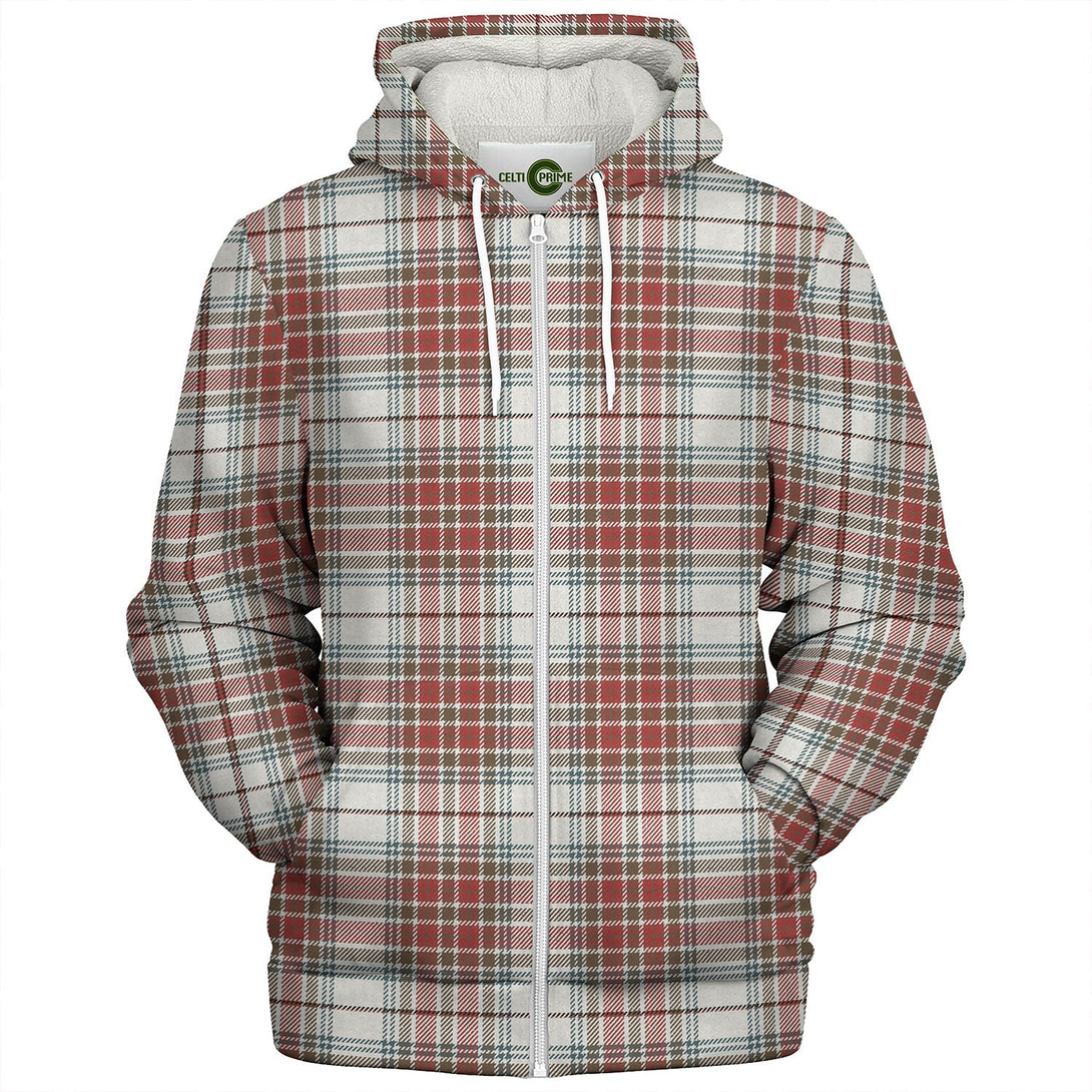 MacBean Dress Weathered Tartan Sherpa Hoodie