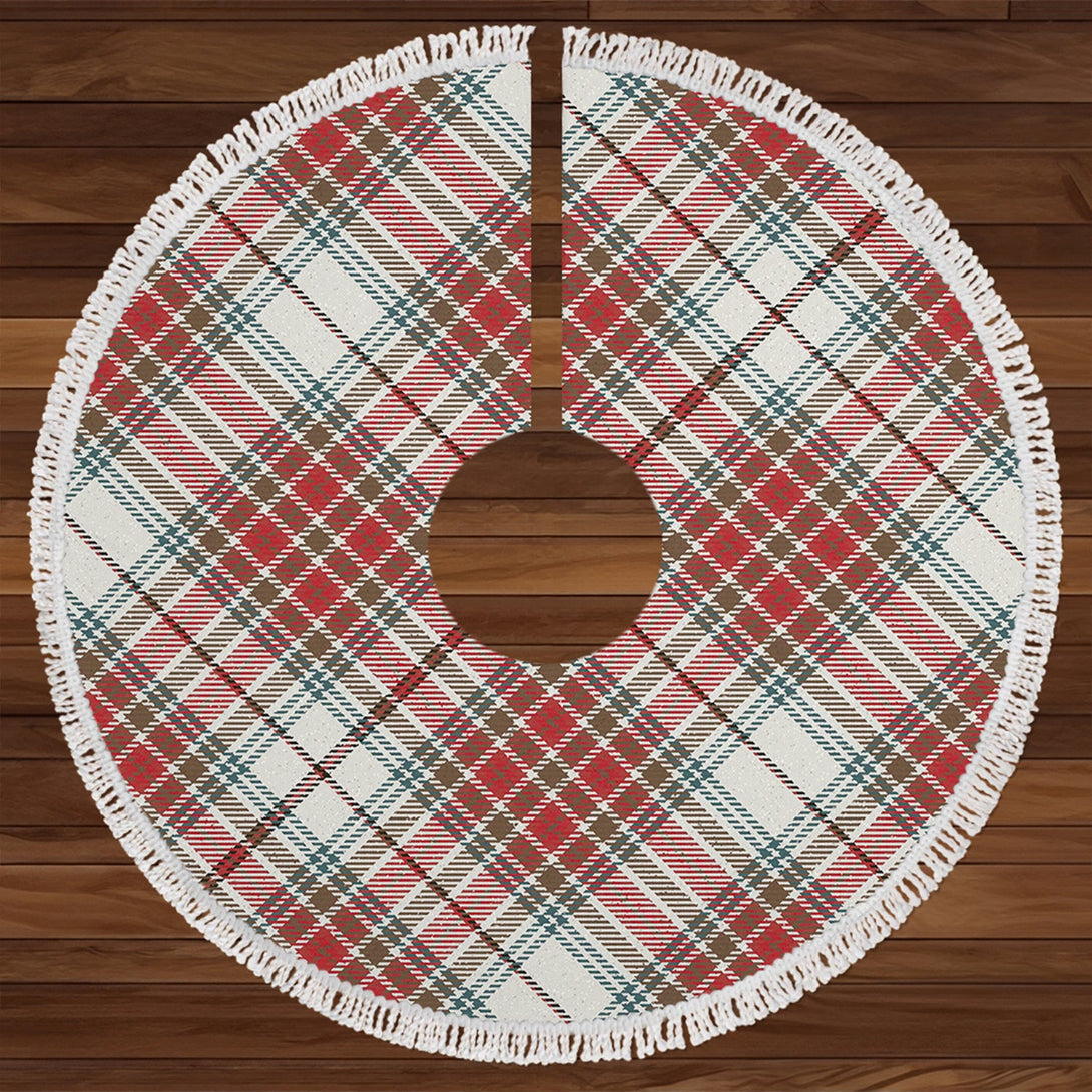 MacBean Dress (MacBain Dress) Weathered Tartan Christmas Tree Skirt