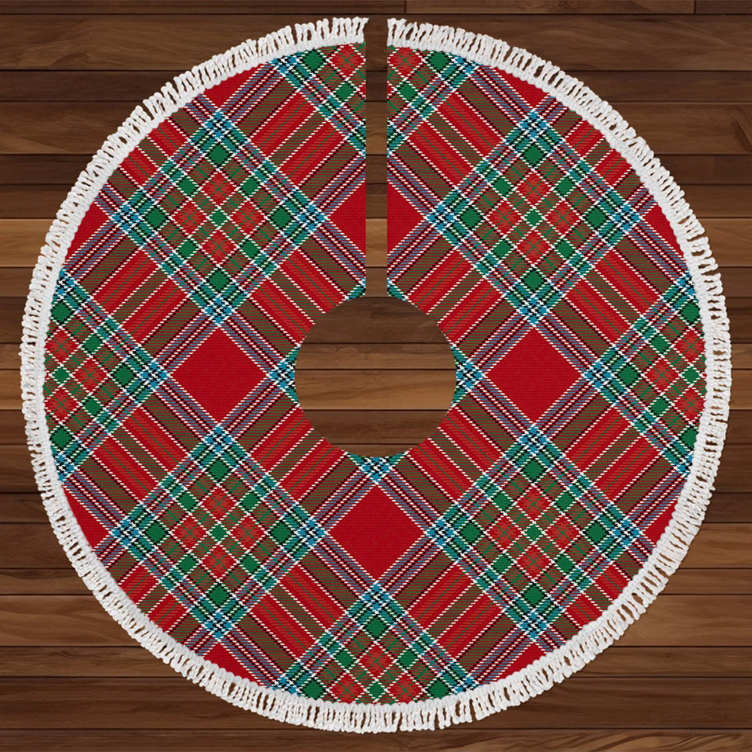 MacBean Lord Lyon version (MacBain Lord Lyon version) Modern Tartan Christmas Tree Skirt