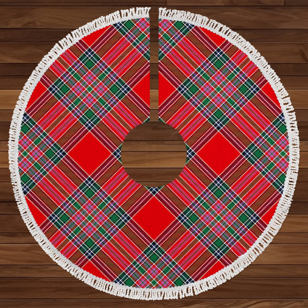 MacBean Modern Tartan Christmas Tree Skirt