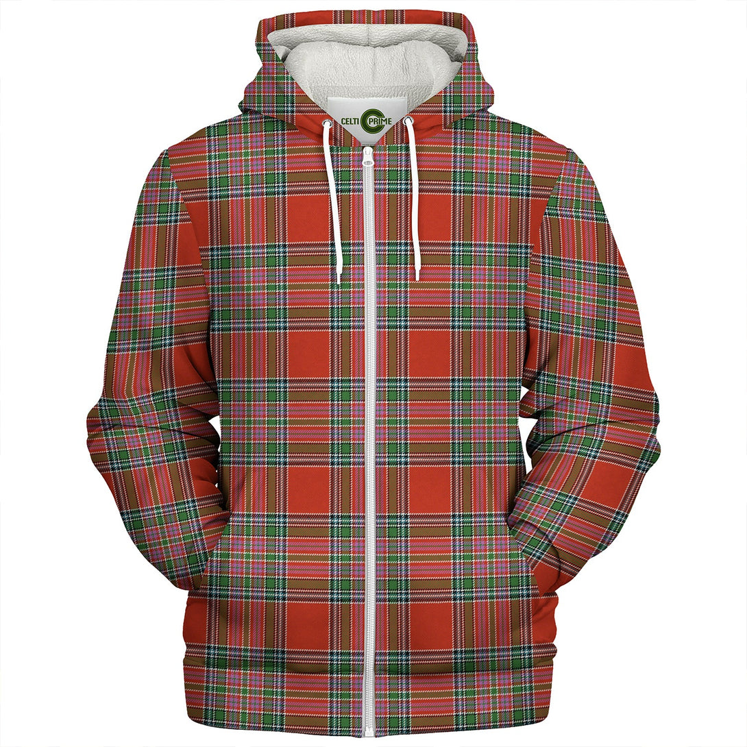 MacBean (MacBain) Ancient Clan Badge Tartan Sherpa Hoodie