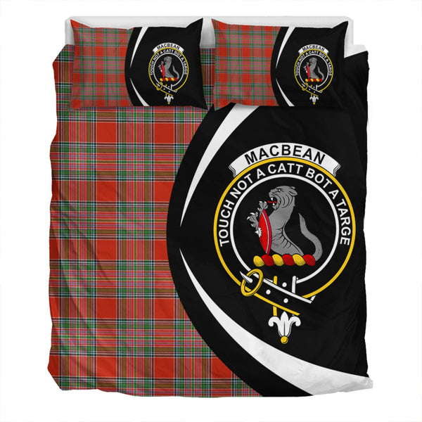 MacBean (MacBain) Ancient Clan Badge Tartan Bedding Set Circle Style