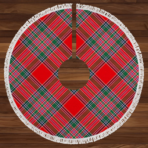 MacBean (MacBain) Modern Clan Badge Tartan Christmas Tree Skirt