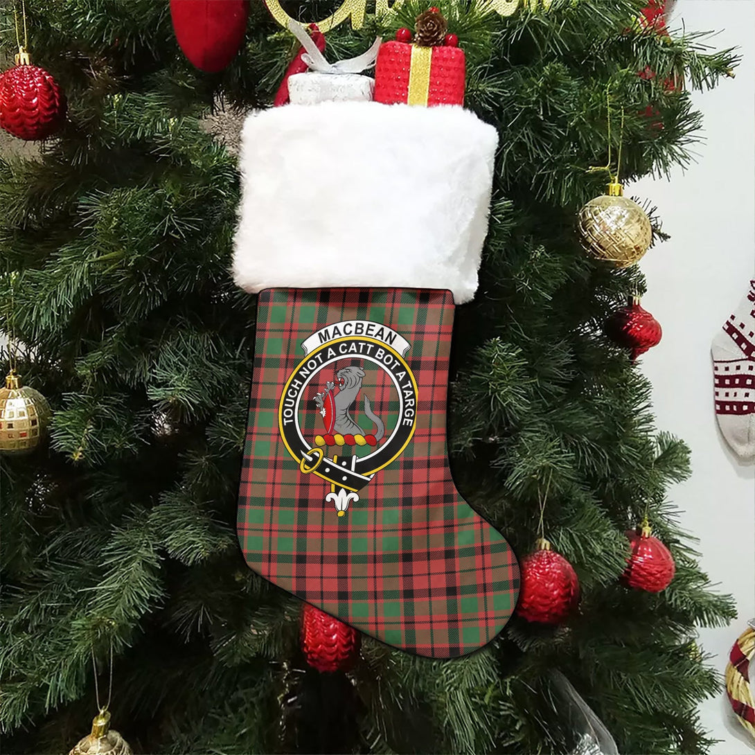 MacBean of Tomatin (MacBain of Tomatin) Ancient Clan Badge Tartan Christmas Stocking