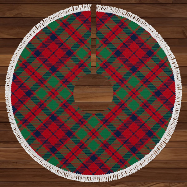 MacBean of Tomatin (MacBain of Tomatin) Modern Clan Badge Tartan Christmas Tree Skirt