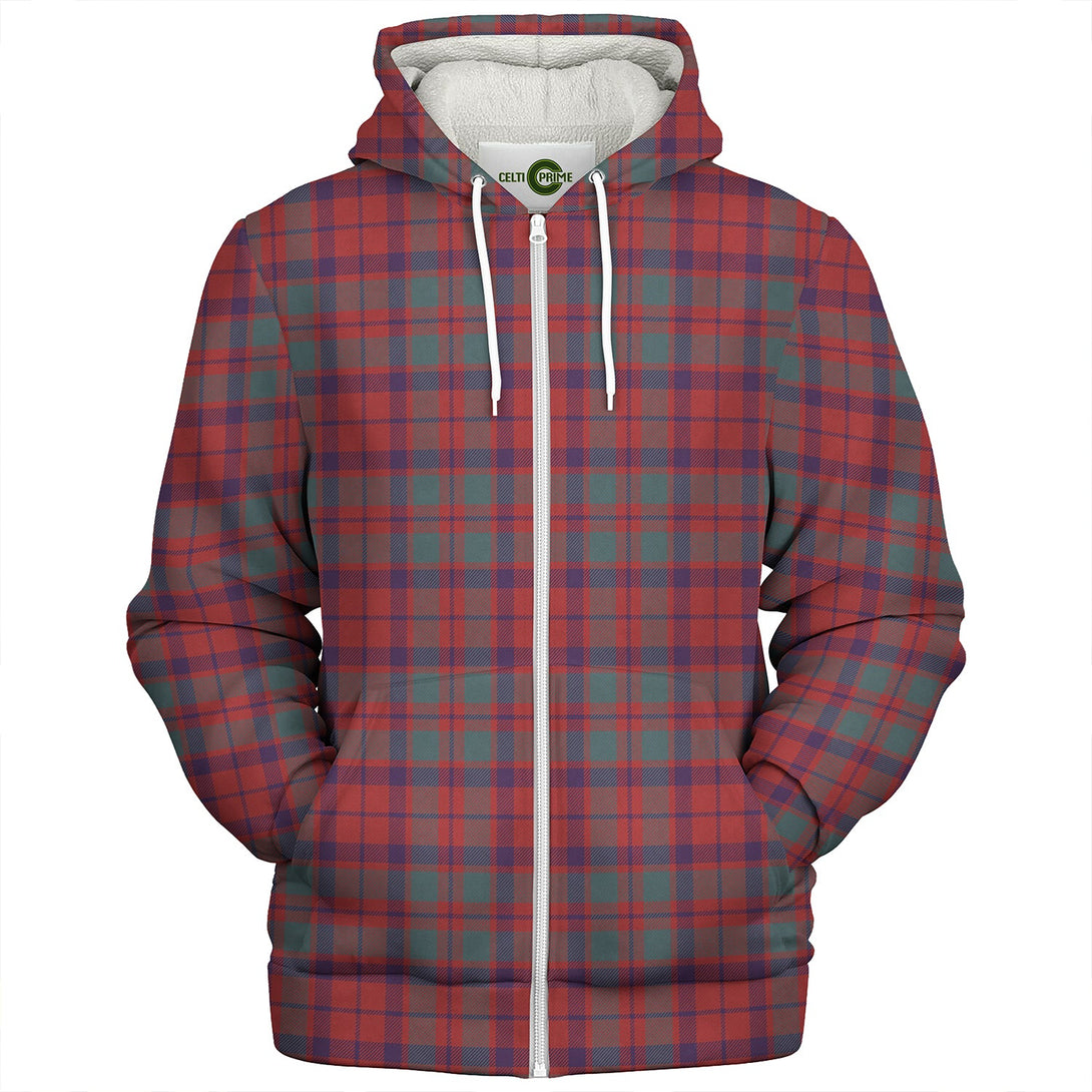 MacBean of Tomatin (MacBain of Tomatin) Weathered Clan Badge Tartan Sherpa Hoodie