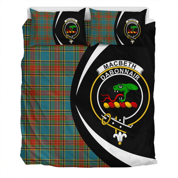 MacBeth Ancient Clan Badge Tartan Bedding Set Circle Style