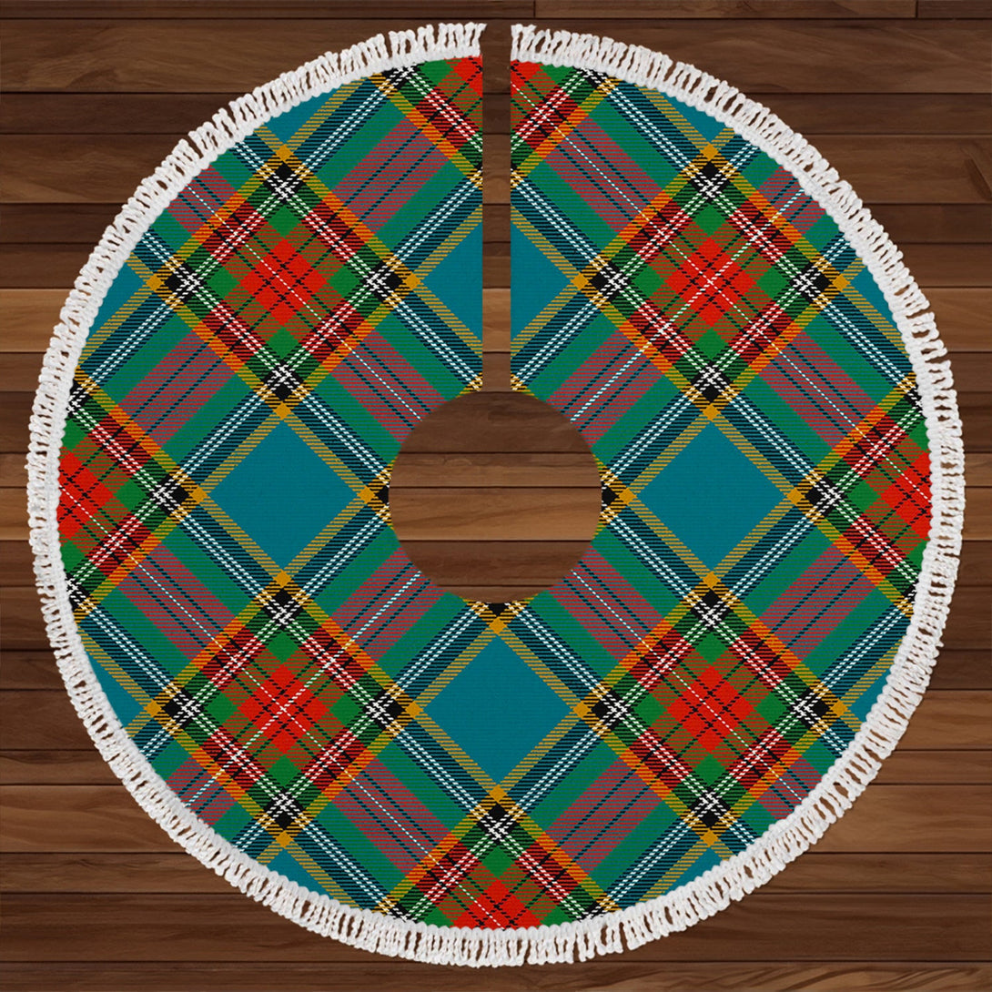 MacBeth Ancient Clan Badge Tartan Christmas Tree Skirt