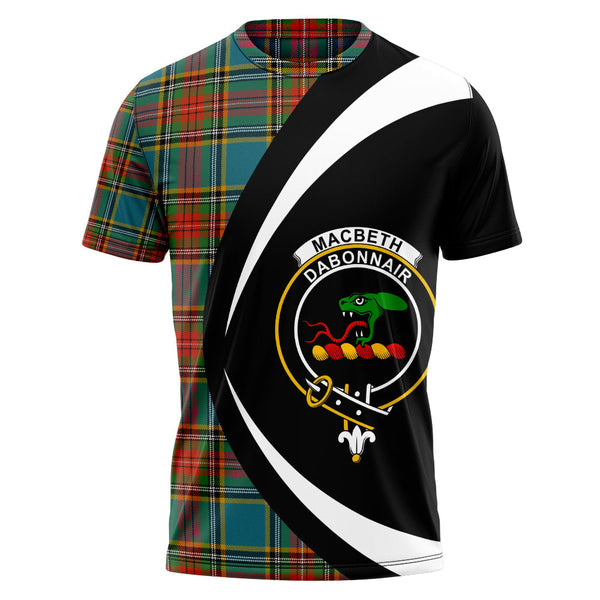 MacBeth Ancient Clan Badge Tartan T-Shirt Circle Style Personalized