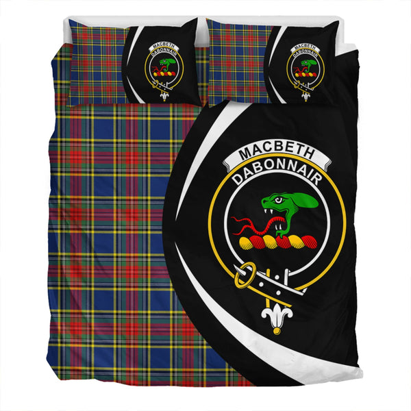 MacBeth Modern Clan Badge Tartan Bedding Set Circle Style