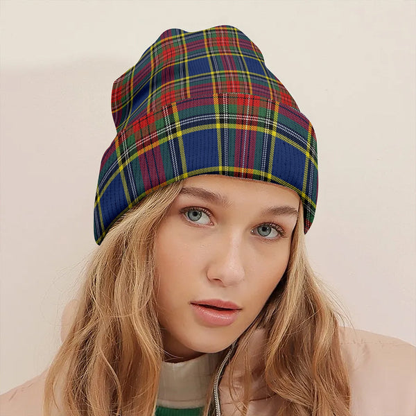 MacBeth Modern Clan Badge Tartan Knitted Beanie