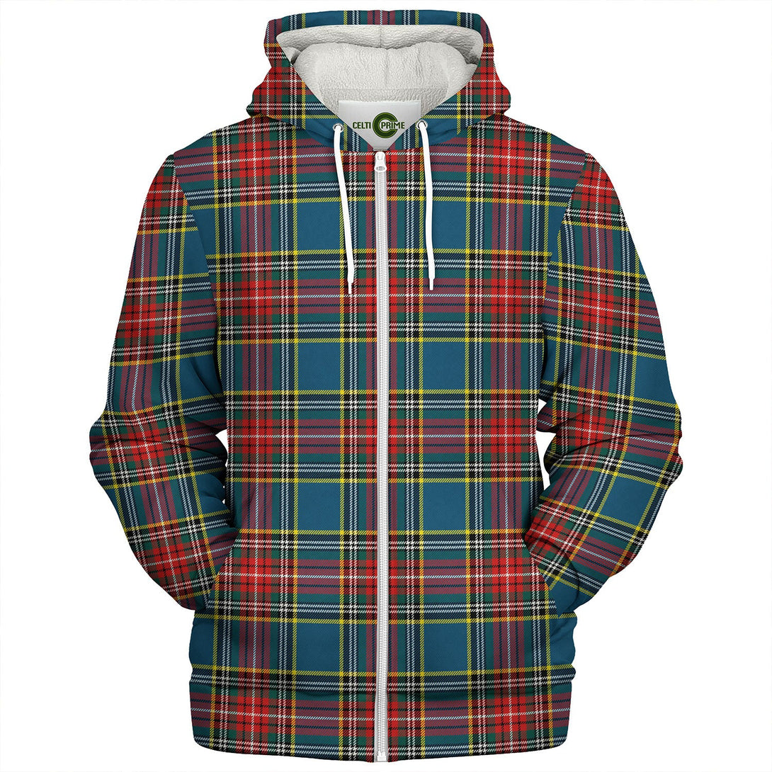 MacBeth Pleasanton Modern Tartan Sherpa Hoodie