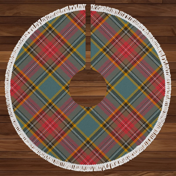 MacBeth Weathered Clan Badge Tartan Christmas Tree Skirt