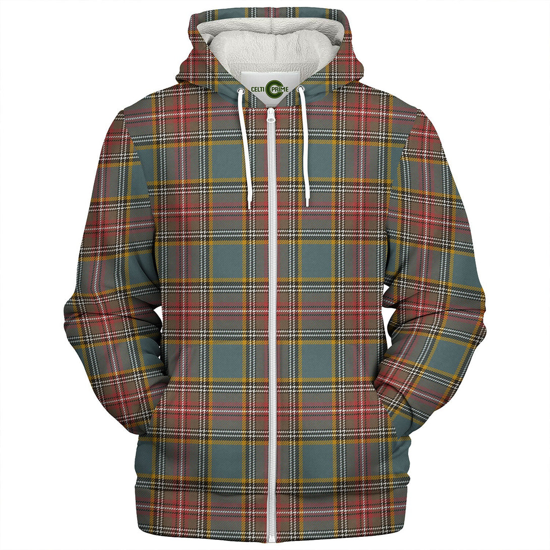 MacBeth  2 Weathered Tartan Sherpa Hoodie