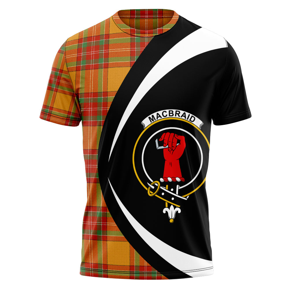 MacBrair Ancient Clan Badge Tartan T-Shirt Circle Style Personalized