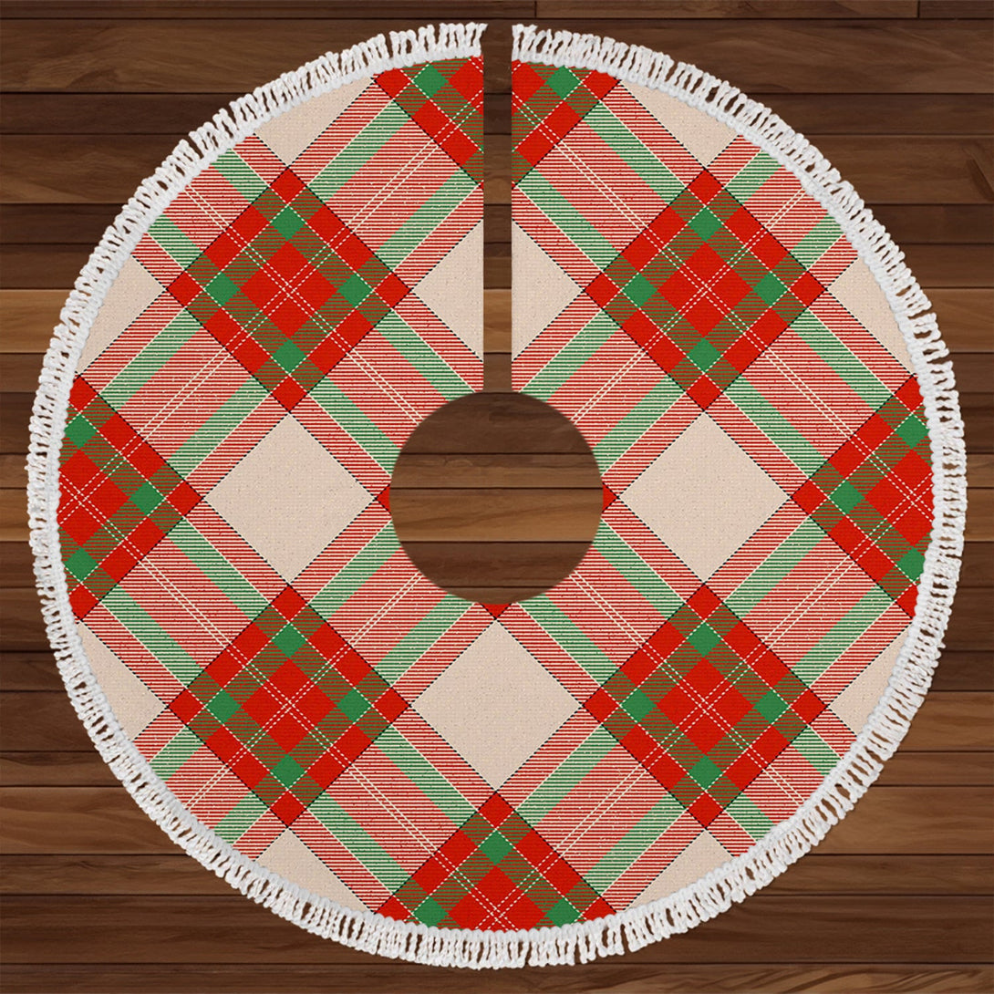 MacBrair Dress Weathered Tartan Christmas Tree Skirt