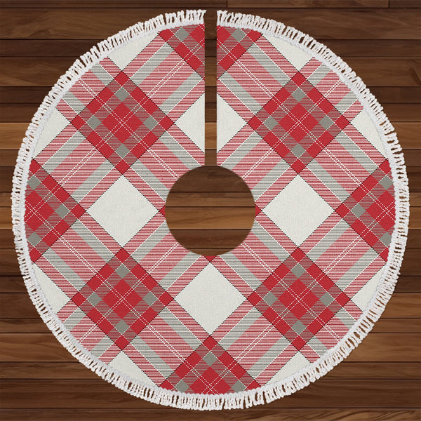 MacBrair Dress 2 Weathered Tartan Christmas Tree Skirt