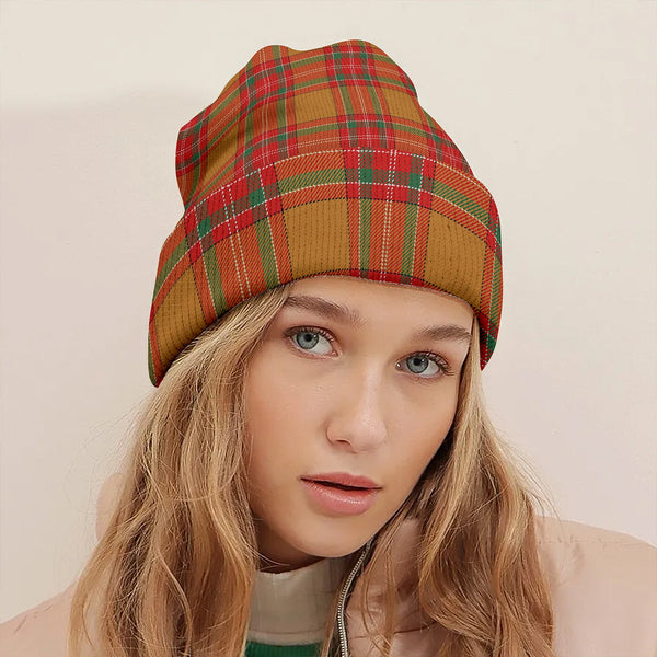 MacBrair Modern Clan Badge Tartan Knitted Beanie