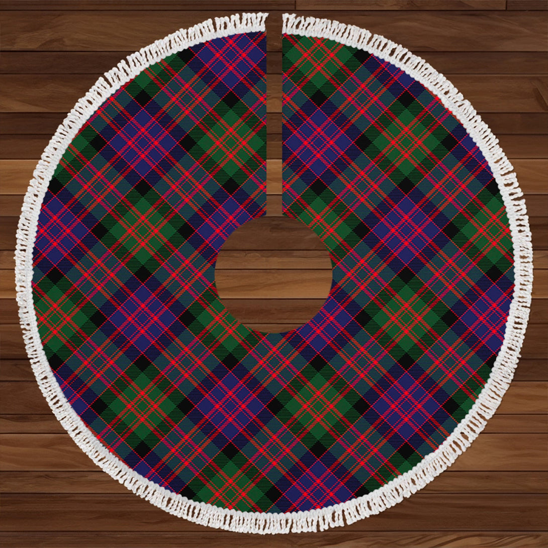 MacBrayne Clan Badge Tartan Christmas Tree Skirt