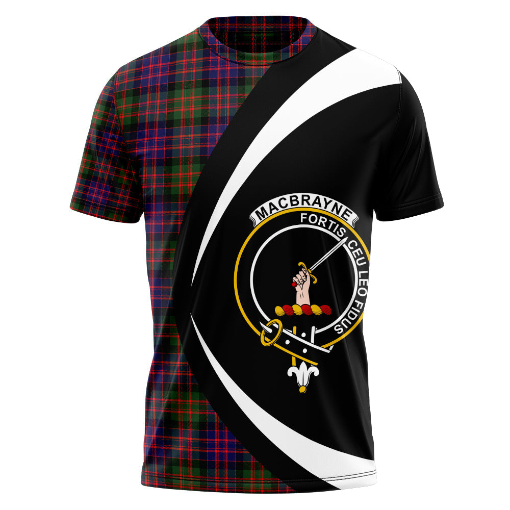 MacBrayne Clan Badge Tartan T-Shirt Circle Style Personalized