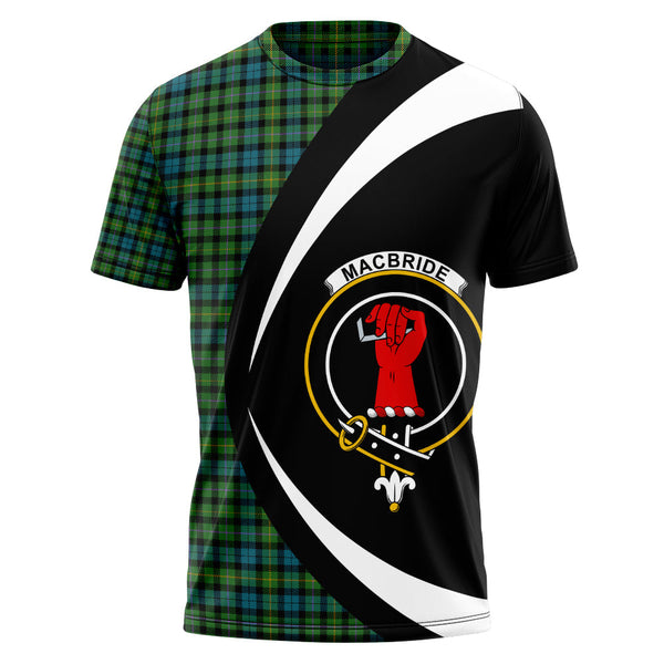 MacBride Ancient Clan Badge Tartan T-Shirt Circle Style Personalized