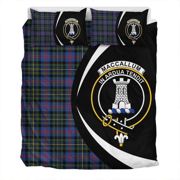 MacCallum of Berwick Modern Clan Badge Tartan Bedding Set Circle Style