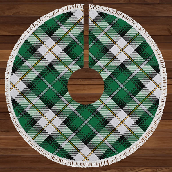 MacCandlish Green Arisaid Modern Tartan Christmas Tree Skirt