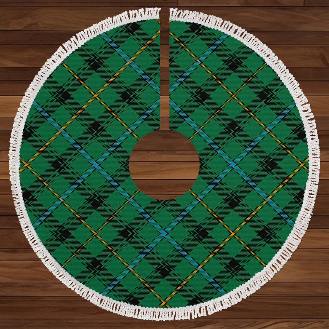 MacCandlish Green Hunting Modern Tartan Christmas Tree Skirt