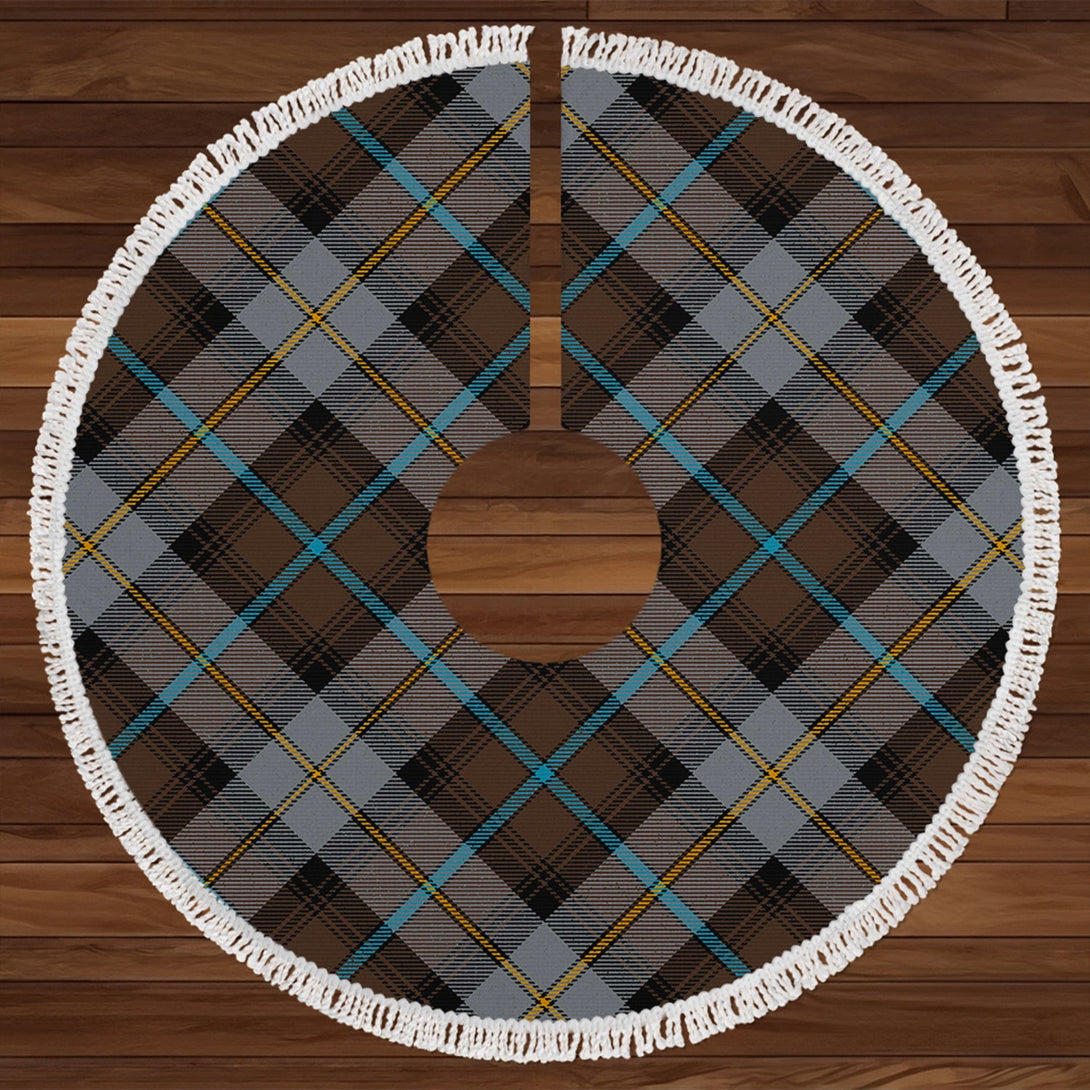 MacCandlish Grey Dress Modern Tartan Christmas Tree Skirt