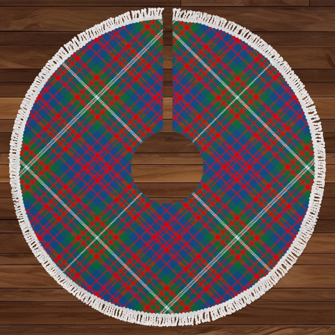 MacCaslin Modern Tartan Christmas Tree Skirt