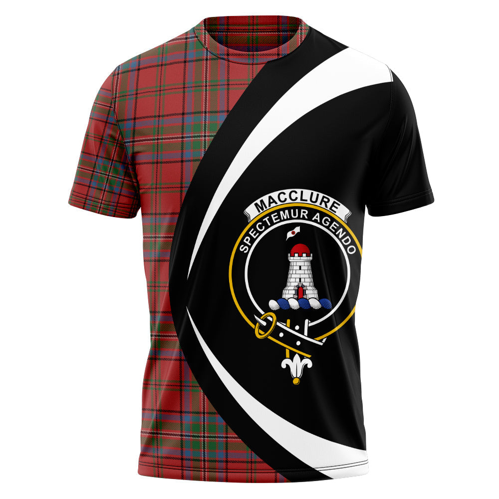 MacClure Ancient Clan Badge Tartan T-Shirt Circle Style Personalized