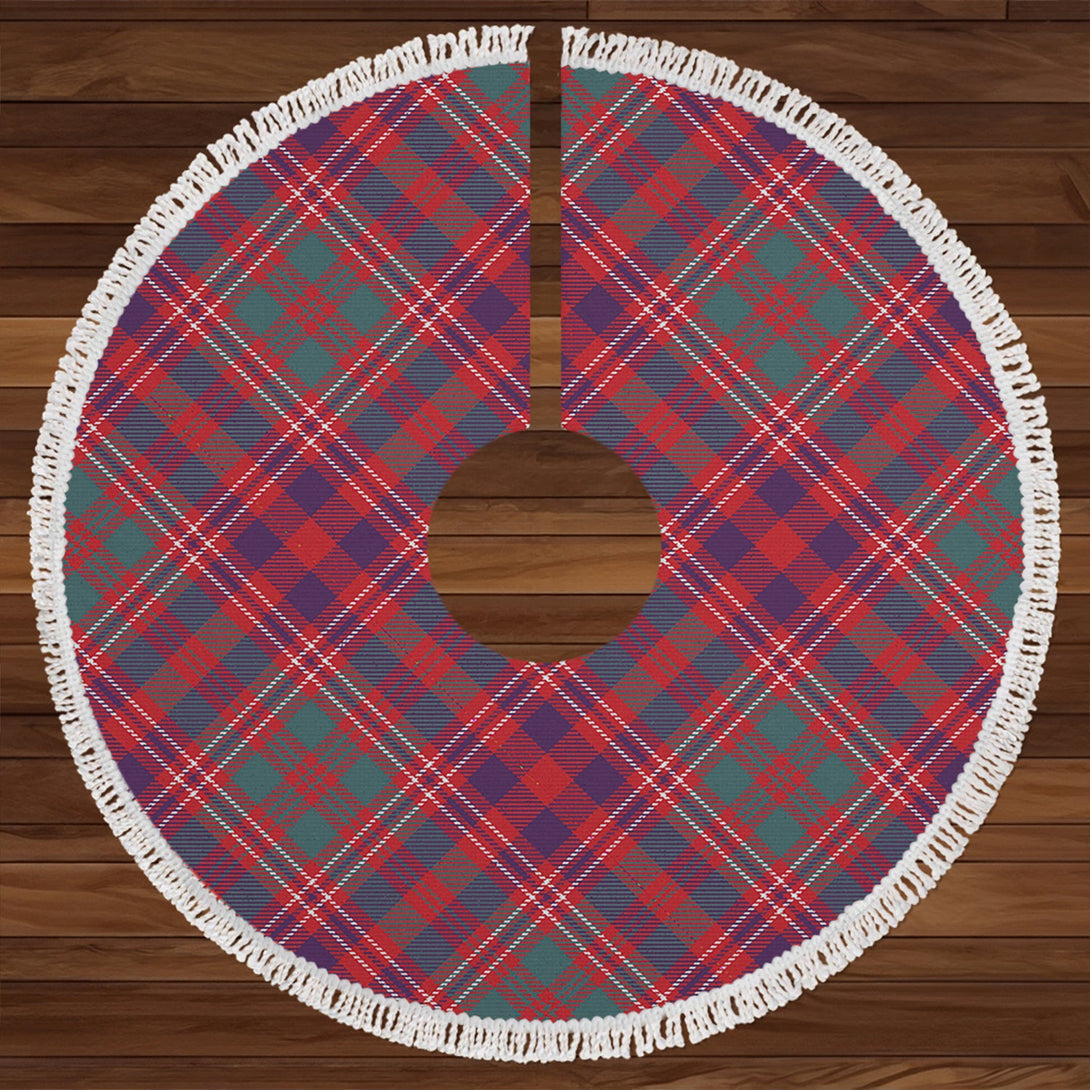 MacColl (MacCall) Weathered Clan Badge Tartan Christmas Tree Skirt