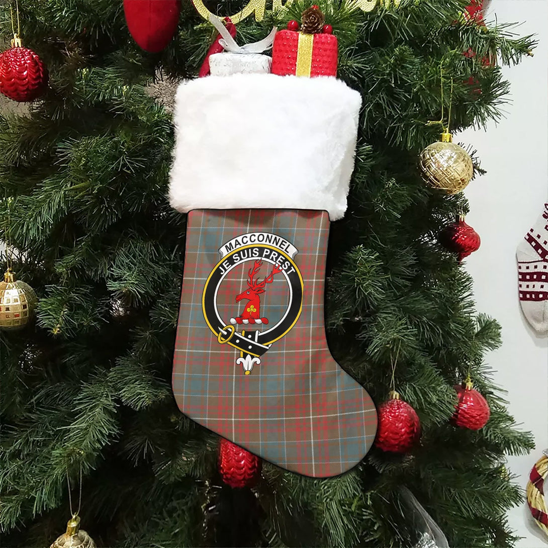 MacConnell Weathered Clan Badge Tartan Christmas Stocking