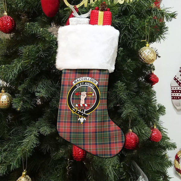 MacCulloch Ancient Clan Badge Tartan Christmas Stocking