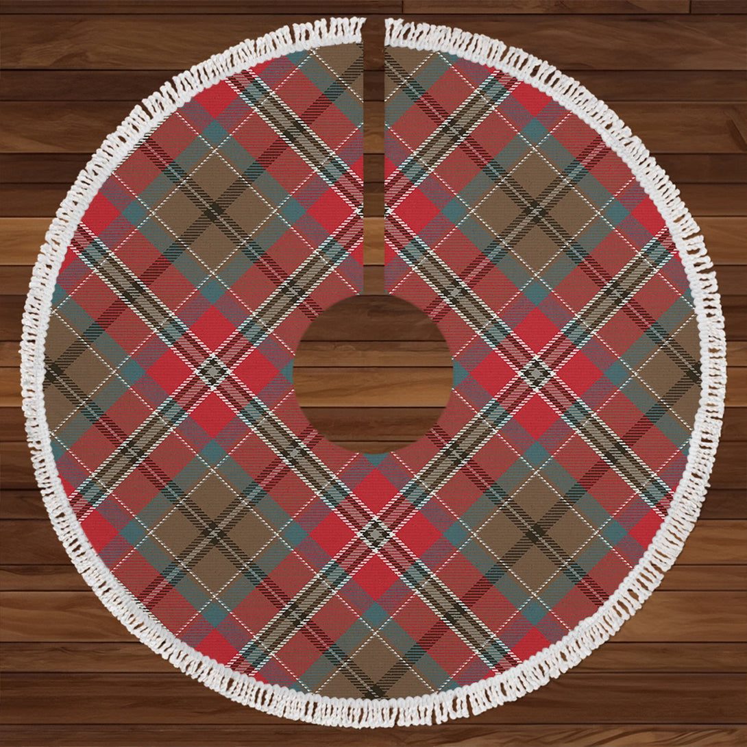 MacCulloch Weathered Clan Badge Tartan Christmas Tree Skirt