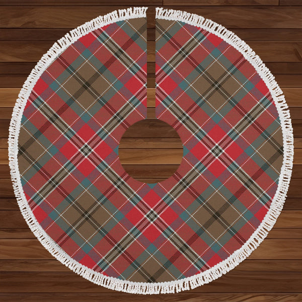 MacCulloch Weathered Clan Badge Tartan Christmas Tree Skirt