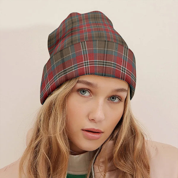 MacCulloch Weathered Clan Badge Tartan Knitted Beanie