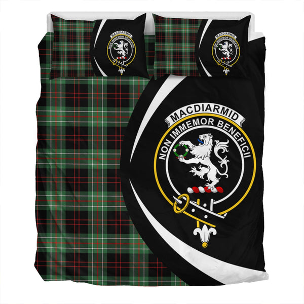 MacDiarmid Modern Clan Badge Tartan Bedding Set Circle Style